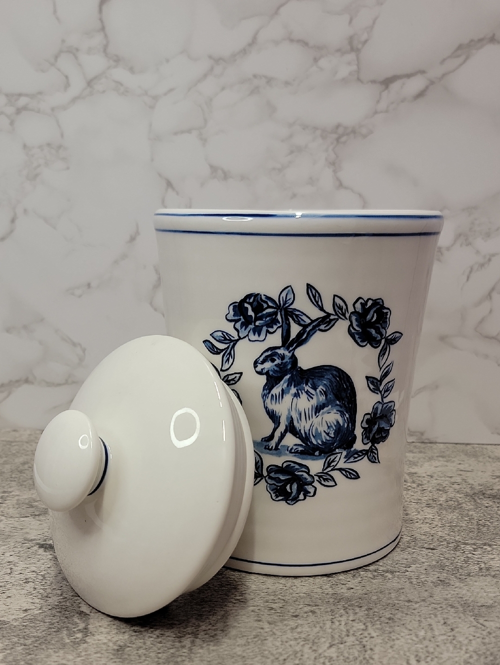 Anthropologie Molly Hatch Bunny Rabbit Canister Cookie Jar - Picture 2 of 6